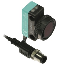 Pepperl&plus;Fuchs Photoelectric Sensor; Diffuse; Rectangular; 10-450mm Range; 10-30VDC; NPN/PNP Configurable (x2); LO/DO Configurable; M12 Pigtail QD